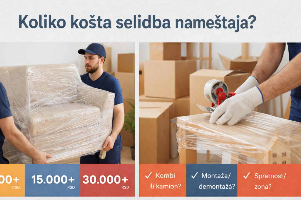 Koliko košta selidba nameštaja